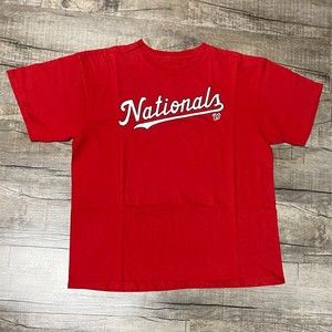 Washington Nationals T'Shirt Men XL Short Sleeve MLB Baseball Tee Shirt in Red
